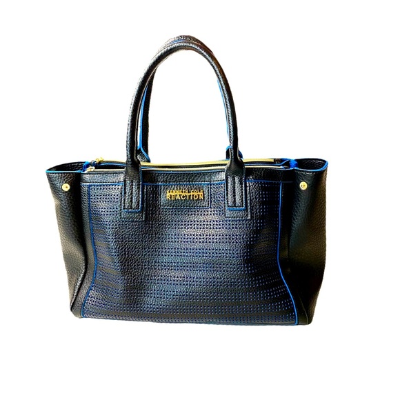 Kenneth Cole Reaction Blue Accent Tote Purse